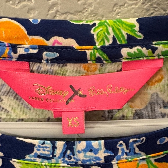 Disney x lily Pulitzer- Floral Short Sleeve Dress NWT - Picture 8 of 9